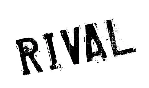 Rival rubber stamp Illustrazione stock