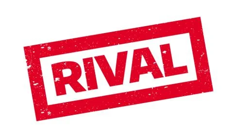 Rival rubber stamp Illustrazione stock