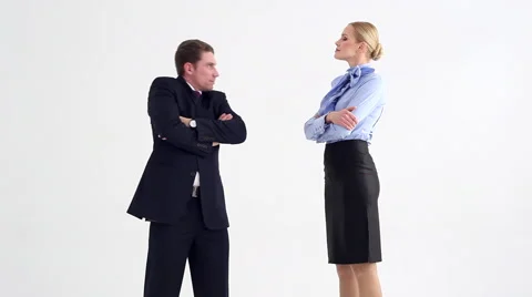 The Rivalry or the Business Team Stock Footage 57634831