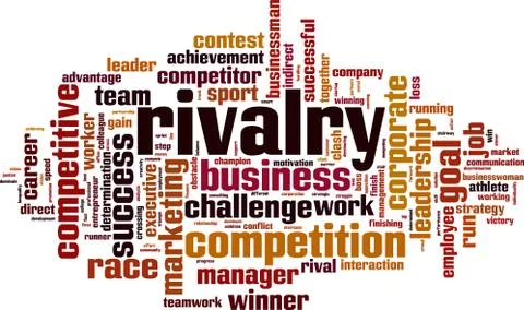 Rivalry word cloud Stock Illustration