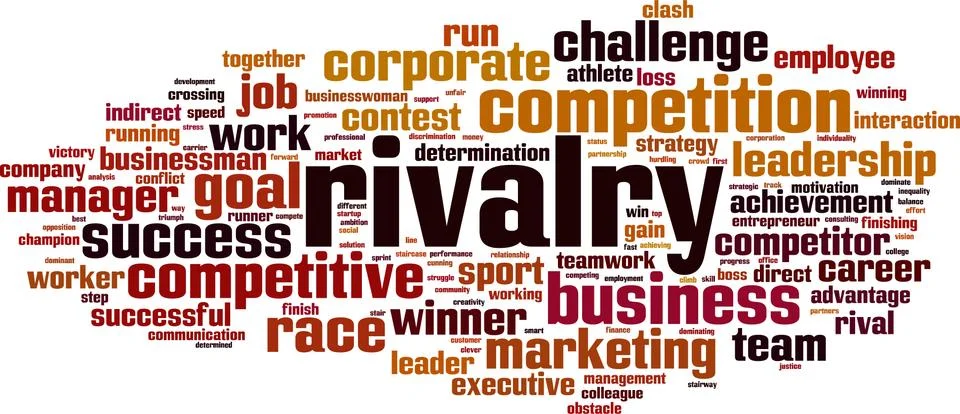 Rivalry word cloud Stock Illustration
