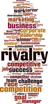 Rivalry word cloud Stock Illustration