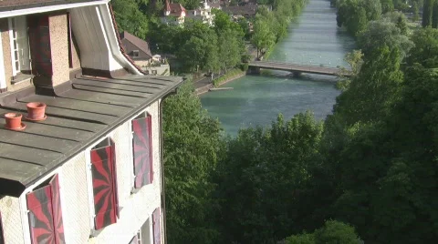 River Aare with house Vidéo 706335