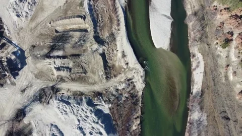 River from above Video stock 169688039