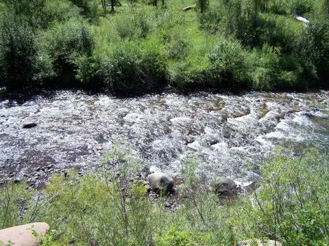 River from above Foto stock