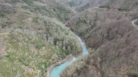 River aerial drone Stock-Footage 263710573