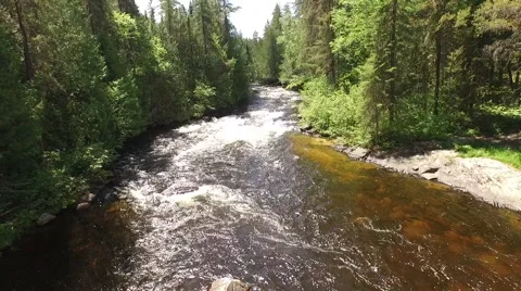 River Aerial Stock Footage 68676021