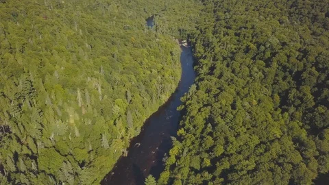 River Aerial Montage Stock Footage 94826670