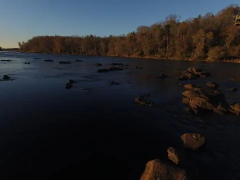 River Aerial Foto stock