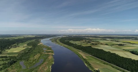 River aerial view Stock Footage 95066527