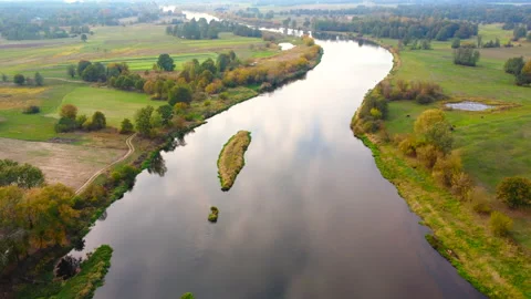 River, aerial view Stock Footage 219940574