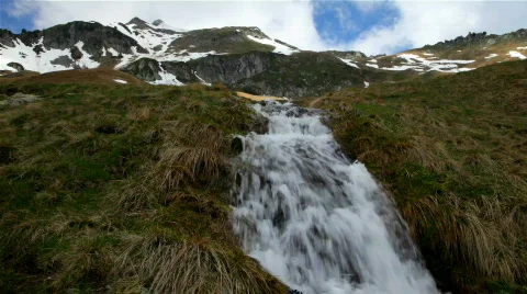 River in the Alps Stock Footage 821746