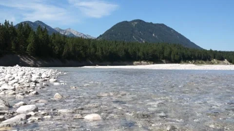 River in Alps 스톡 동영상 7350286