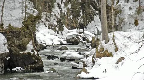River in the alps Video stock 10887556