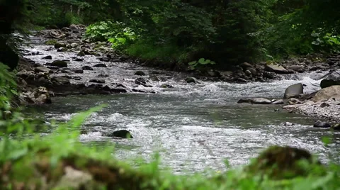 River in Alps Stock Footage 27598661