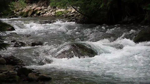 River in Alps Stock Footage 27622930