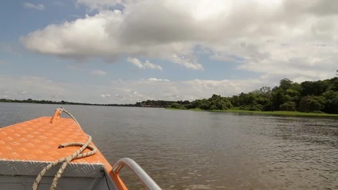 The River Amazon from a boat Video stock 88415914