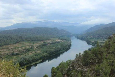 The river and beautiful panorama view Stock Photos