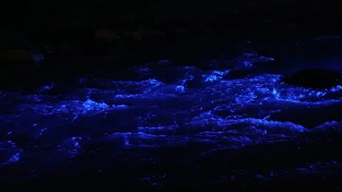 River and blue light 2 Stock Footage 325853370
