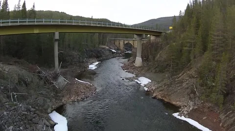 River and bridge Stock Footage 49663357
