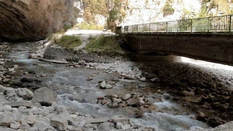 The river and the bridge 스톡 동영상 87659990