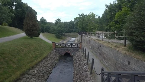The river and bridge Video stock 91103034