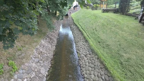 The river and bridge Video stock 91103278