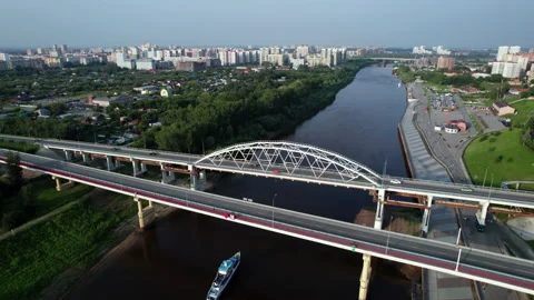 River and bridge Stock Footage 218165254