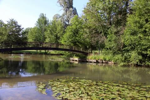 A river and bridge Foto stock