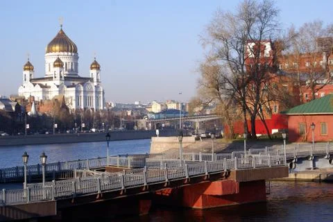River and cathedral Stock Photos