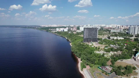 River and city Stock Footage 218040937