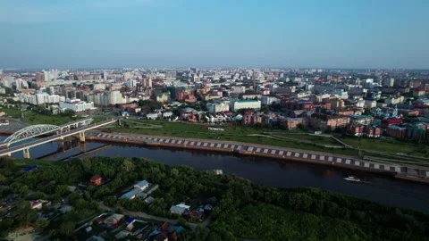 River and city Stock Footage 219850717