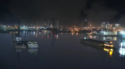 River and city time lapse Video stock 10911906