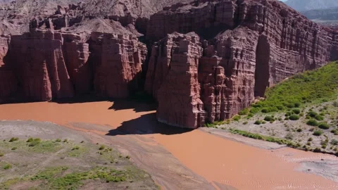 River and cliff Video stock 245449209