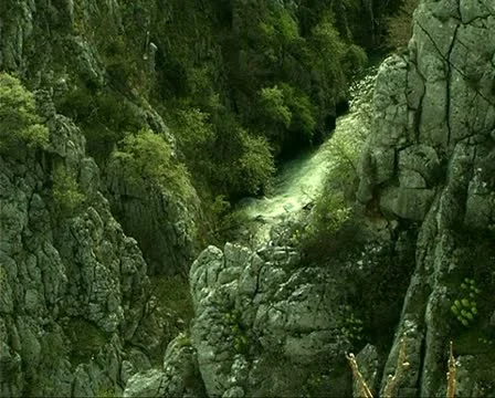 River and cliffs Stock Footage 10717743