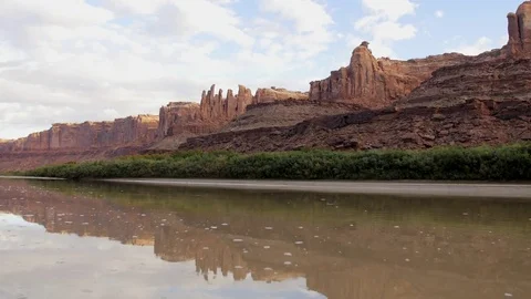 River and cliffs on side Video stock 82541877