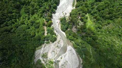 River and clouds from abobe Video stock 277143850