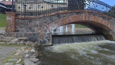 The river and current, waterfall Video stock 91102946