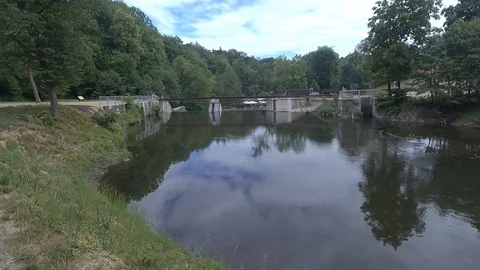 The river and current, waterfall Video stock 91103072