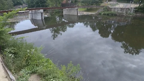 The river and current, waterfall Video stock 91103082