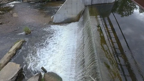 The river and current, waterfall Stock Footage 91103131