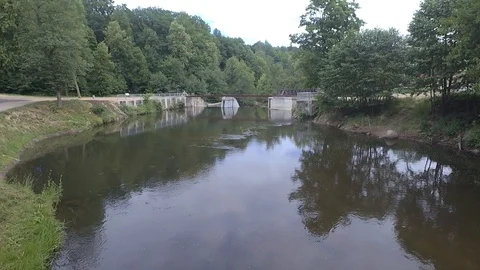 The river and current, waterfall Video stock 91103177