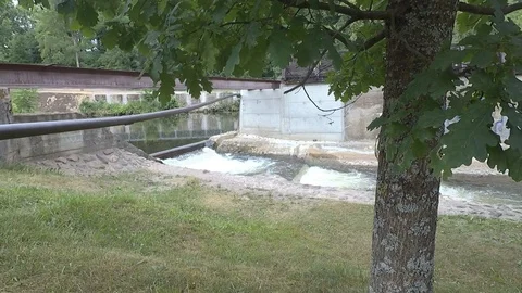 The river and current, waterfall Video stock 91103207