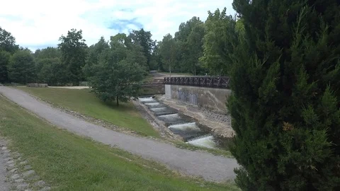 The river and current, waterfall Stock Footage 91103273