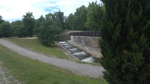 The river and current, waterfall Video stock 91103281