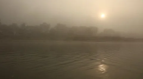 River and Fog Stock Footage 49745989