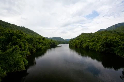 River and forest Stock Photos