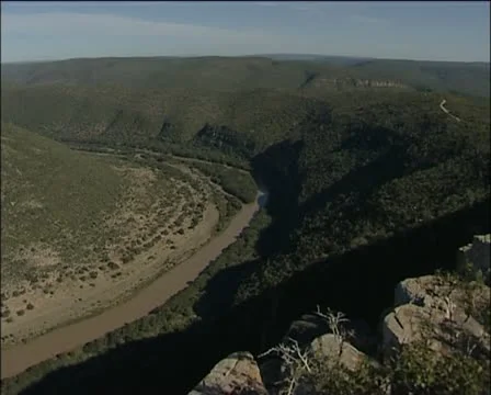 A river and hills Stock Footage 11621991