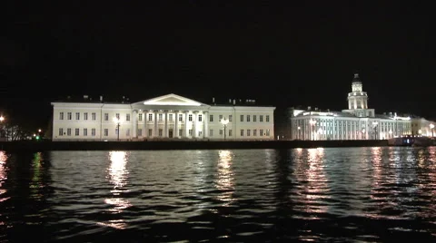River And Historical Buildings Stock Footage 46134066