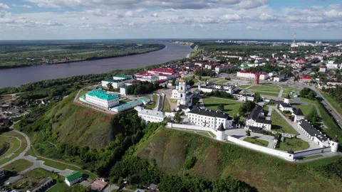 River and kremlin Stock Footage 218033318
